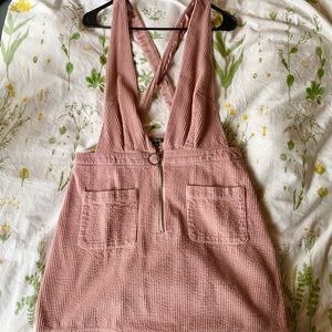 Wild Fable Corduroy Pink Overall Dress